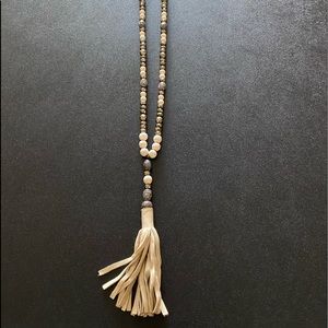 Multi  Real Stone & Bead Necklace